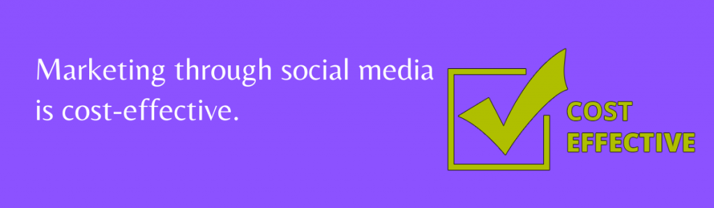 Jak media społecznościowe pomagają w marketingu? 7 Marketing through social media is cost-effective.