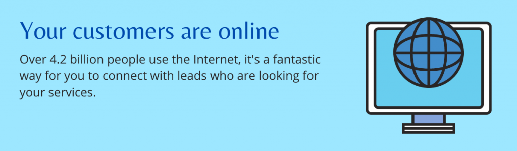 2021 年网络营销的重要性 2 Your customers are online