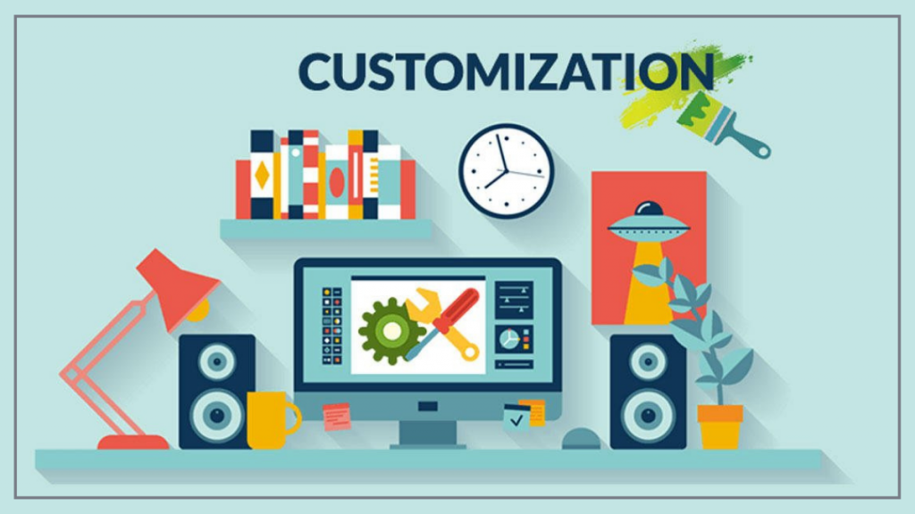 customization of website