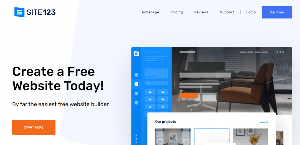 أفضل منشئ مواقع مجاني في الهند 11 site123