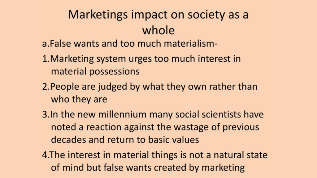 Влияние маркетинга на общество 8 Marketing’s Impact on Society as a Whole