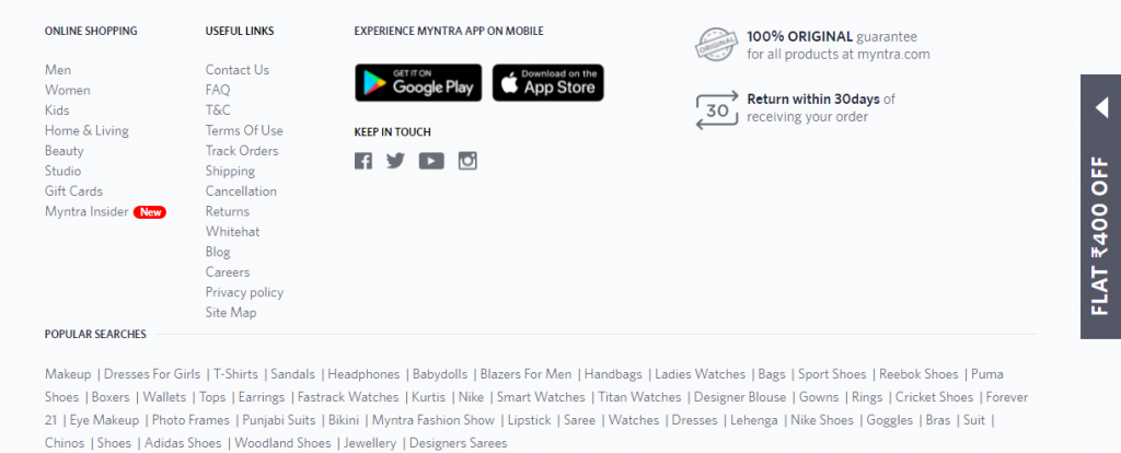 كيفية تحسين التنقل في موقع الويب الخاص بك؟ 7 footer