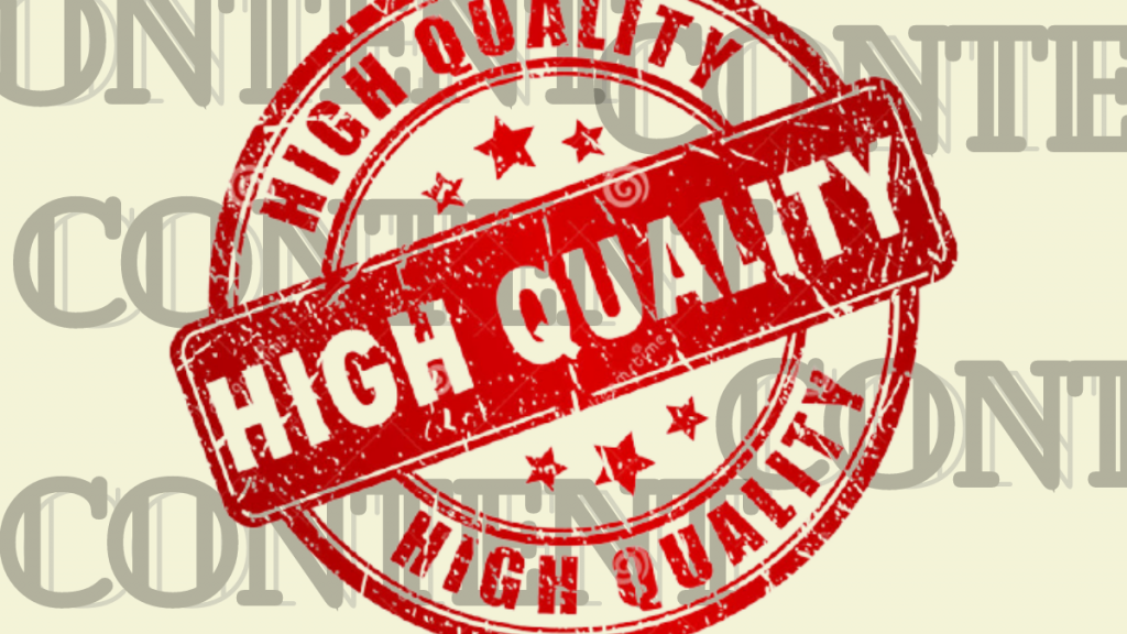 Create Quality Content