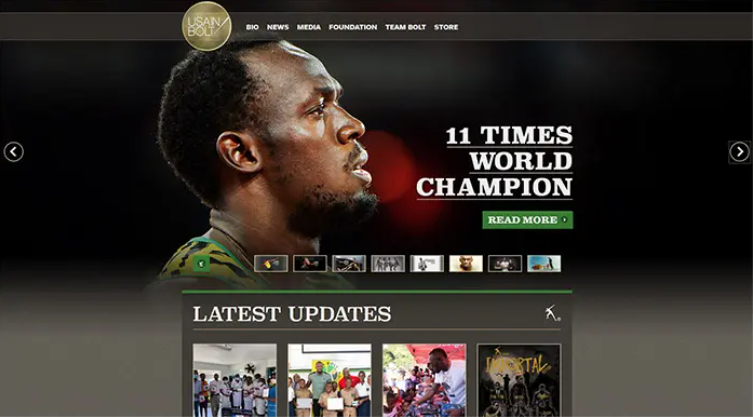 20+ Perusahaan teratas menggunakan WordPress 8 Usain Bolt