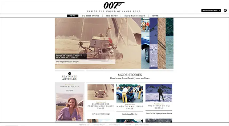 20+ Perusahaan teratas menggunakan WordPress 7 James Bond