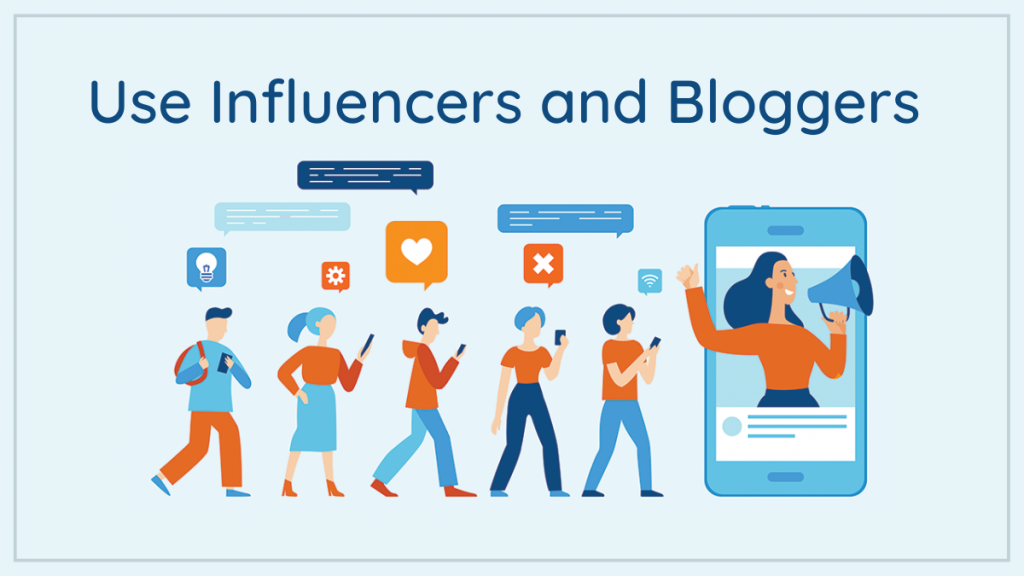 Stratégie de marketing numérique pour les applications mobiles 4 Use influencers and bloggers