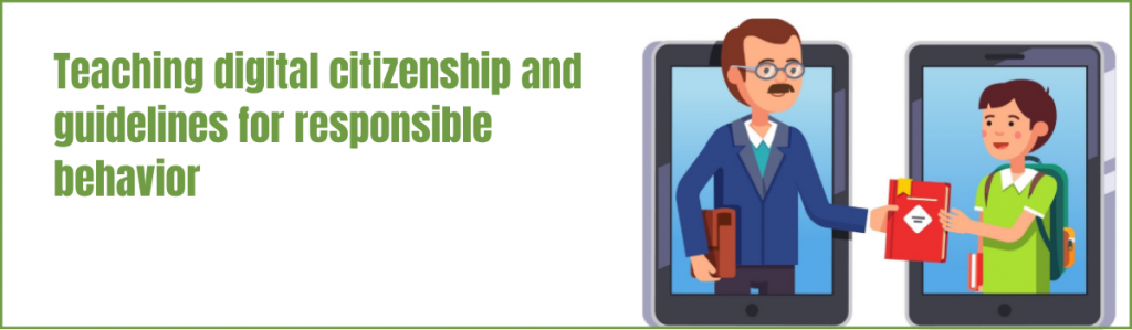 ソーシャル メディア マーケティング プロジェクトのアイデアとトピック 11 Teaching digital citizenship and guidelines for responsible behavior