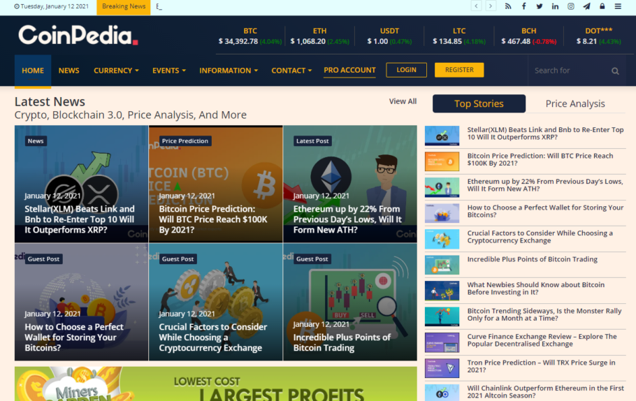 Какая ниша блога лучше всего подходит для заработка? 4 Cryptocurrencies Blog