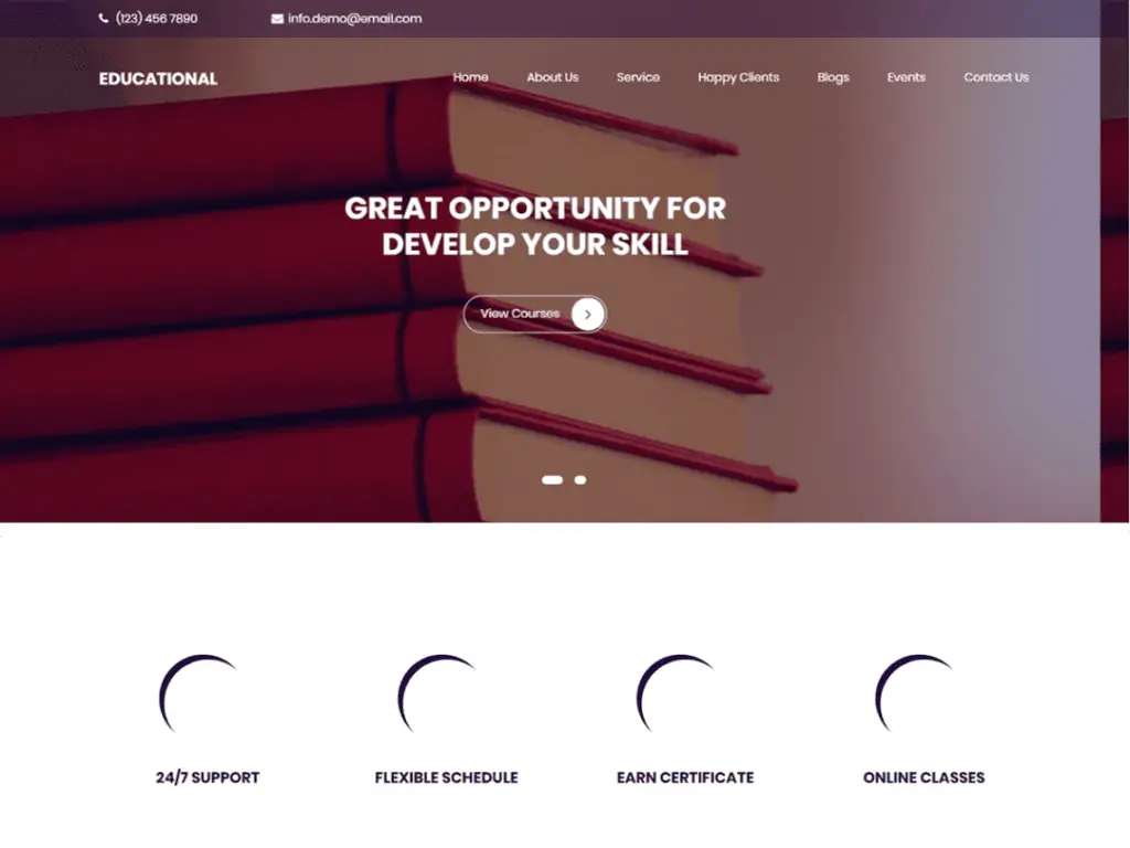 Meilleurs thèmes WordPress gratuits pour l'éducation 18 Educational