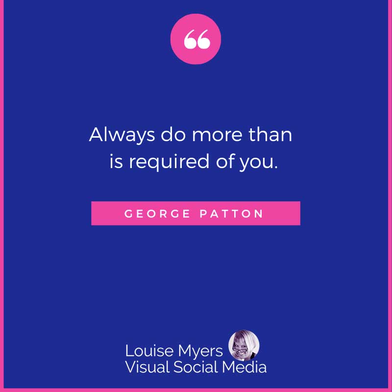 صورة الاقتباس تقول دائمًا تفعل أكثر مما هو مطلوب منك.