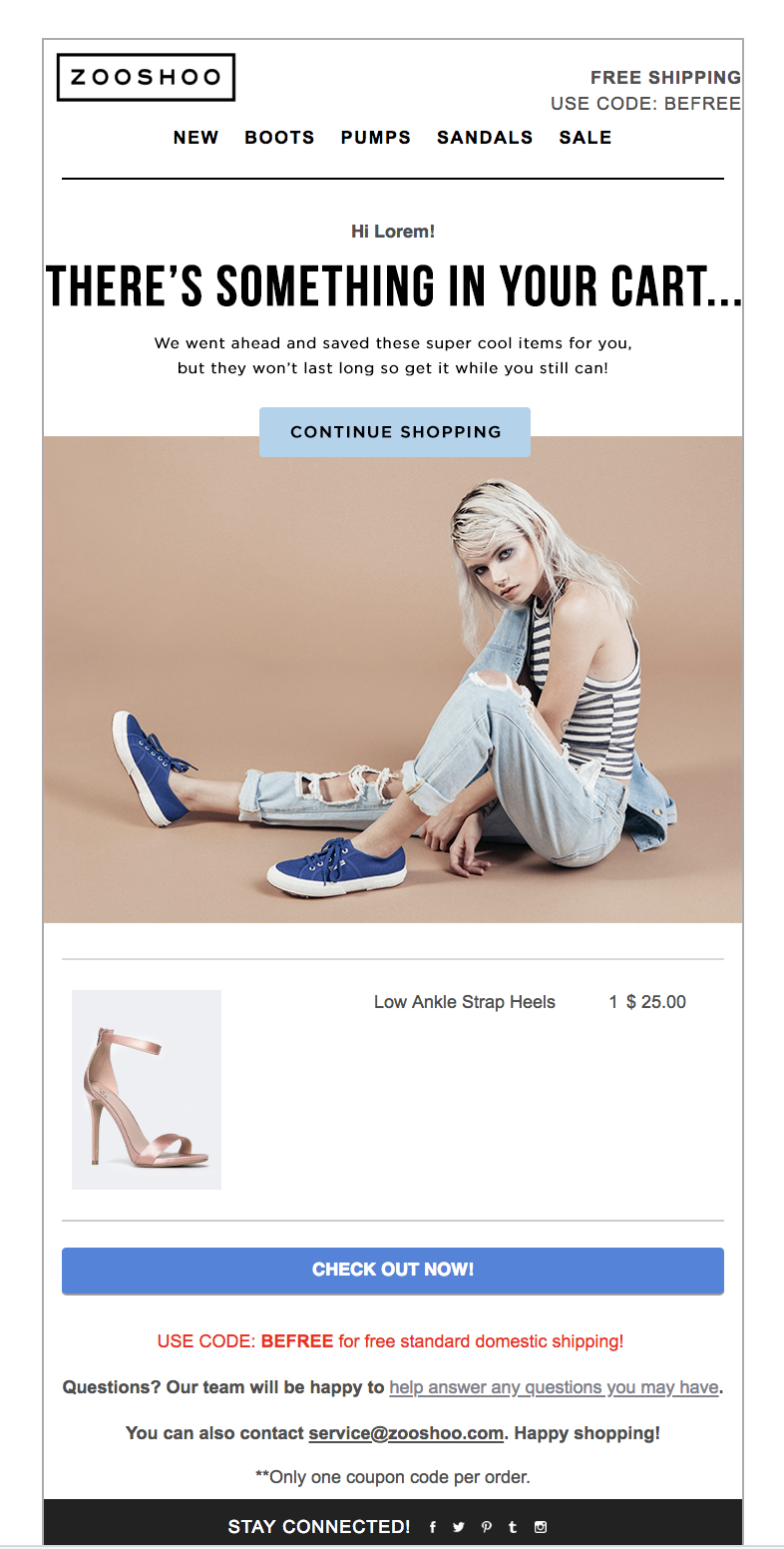 shopify 交易電子郵件示例