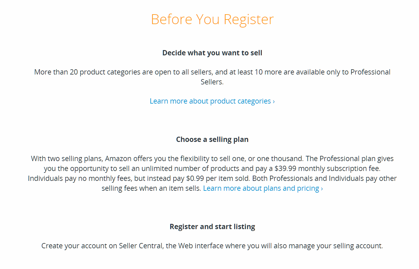Account venditore Amazon
