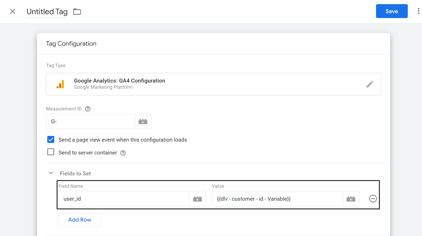 5 เพิ่ม ID ผู้ใช้ภายใต้ฟิลด์ที่จะตั้งค่า
