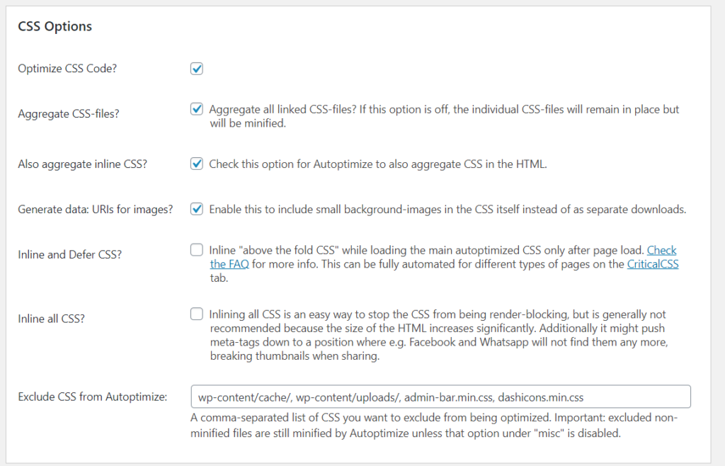Автооптимизация CSS
