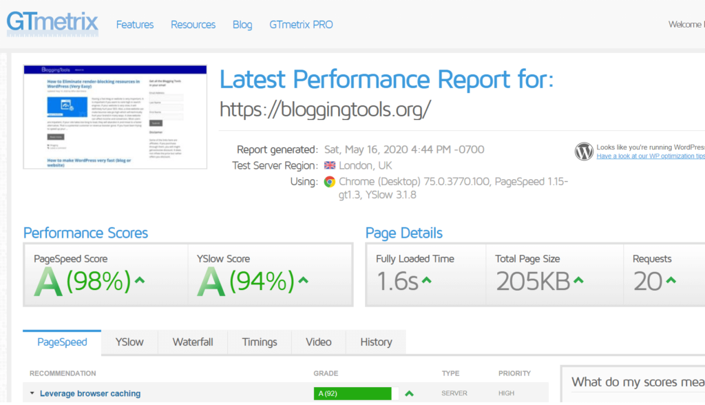 GTmetrix 无微风 (1)