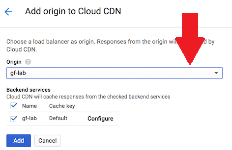 Sélectionnez Équilibreur de charge
