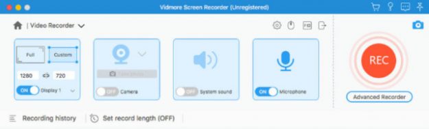 tangkapan layar vidmore