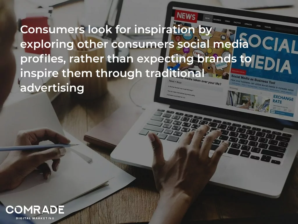 inspirație pentru a cumpăra în rețelele sociale