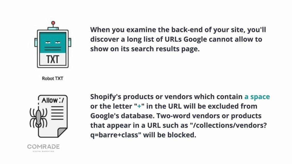รายการ URL ที่ Google ไม่อนุญาต