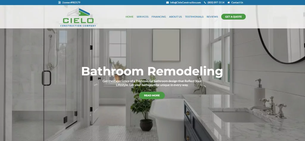 İnşaat Şirketi Tasarım Web Sitesi