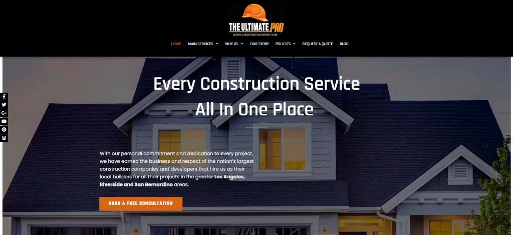 İnşaat Şirketi Web Sitesi Tasarımı