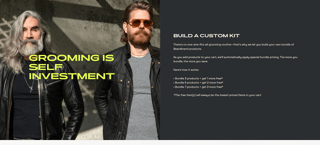 Strona internetowa produktów do brody