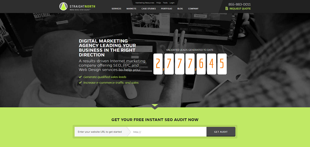 StraightNorth-Webseite