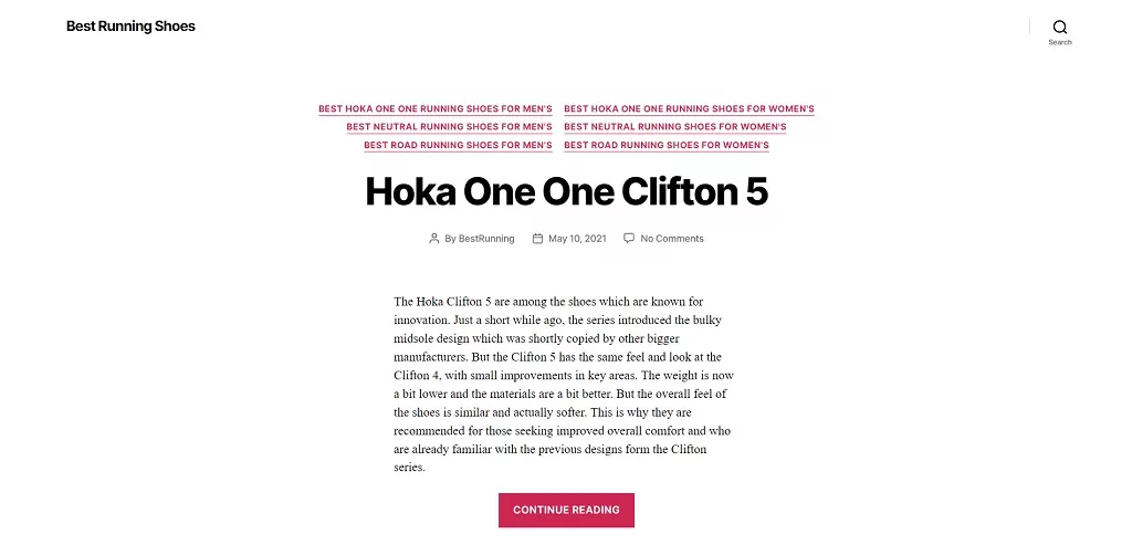 Melhor site de tênis de corrida