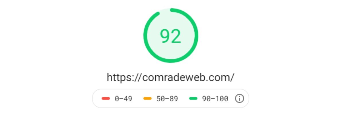 camarada teste de velocidade do site