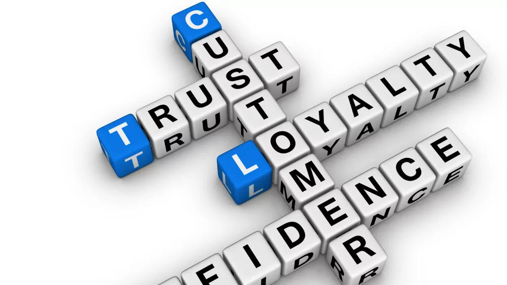 客戶的信任和忠誠度
