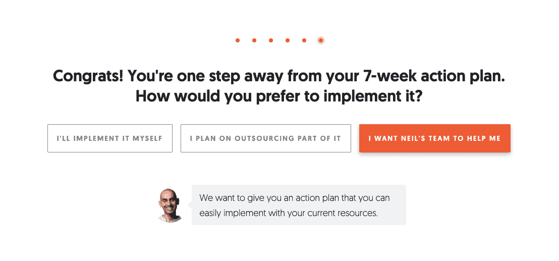 neil patel quiz funnel