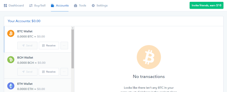 코인베이스 대시보드