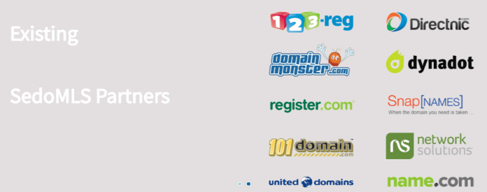Registrador parceiro SedoMLS