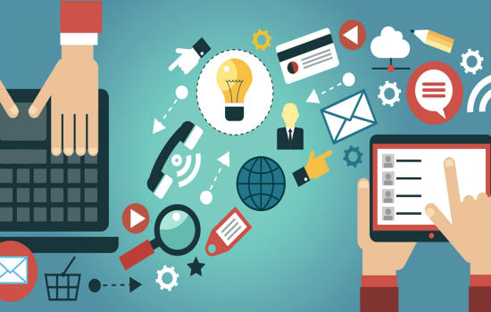 Instrumente excelente de utilizat pentru marketingul de conținut Content marketing tools for business promotion and content sharing-550x350