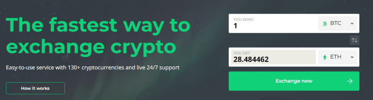 Tauschen Sie Krypto mit Changelly aus