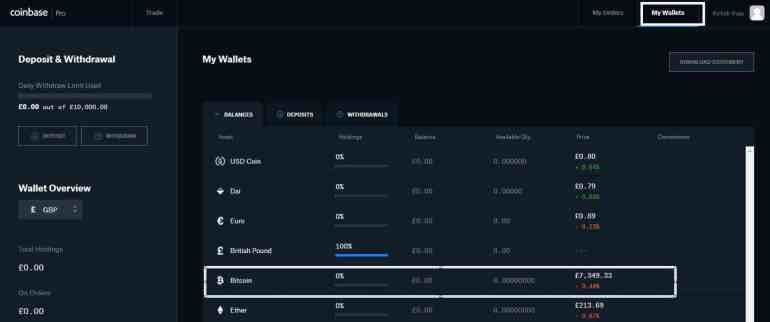 GDEX carteira Bitcoin