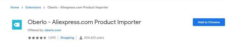 Расширение Oberlo Chrome