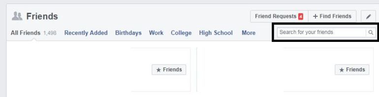 搜索好友姓名以發送私信