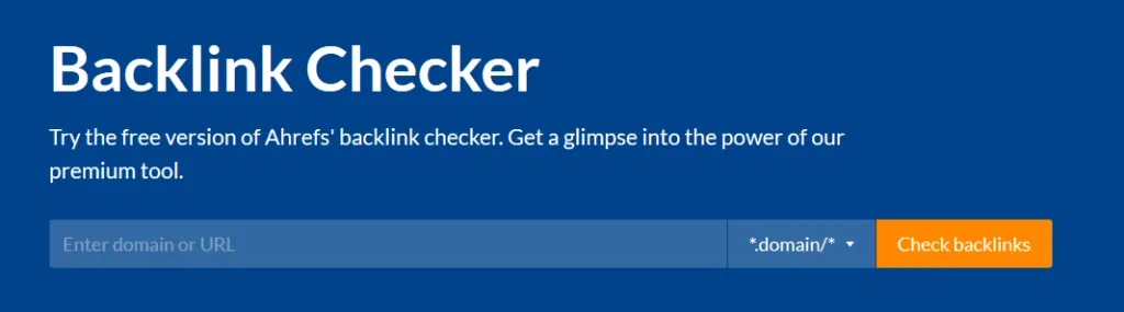 ahref-backlink-checker