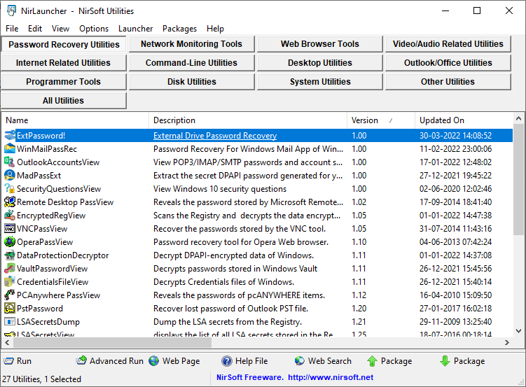 nirosft:sysinternals 替代品