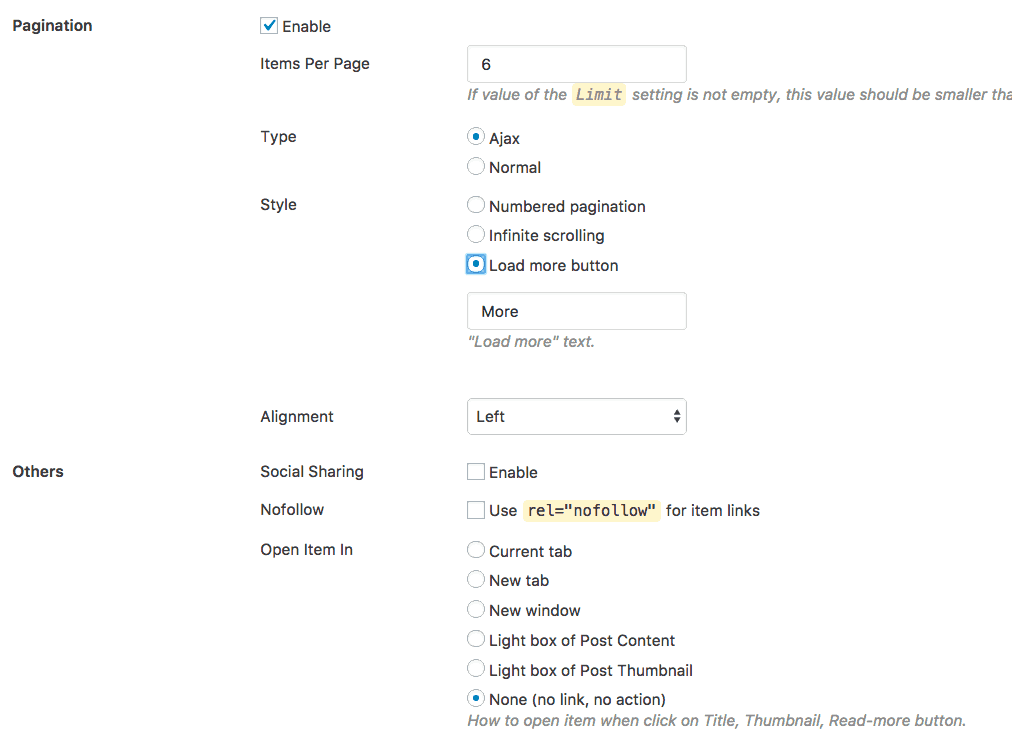 Custom Views Pro 顯示選項