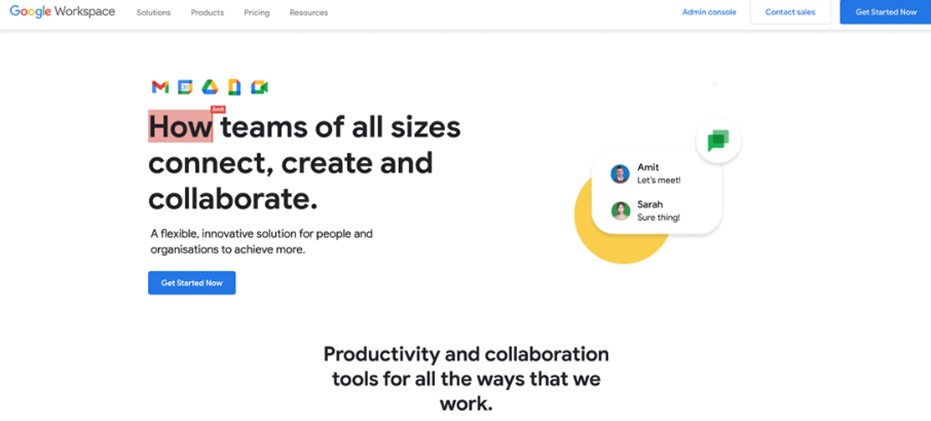 مساحة عمل Google