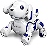 Jucărie de câine robot cu telecomandă Hi-Tech pentru copii 4 5 6 7 8 9 10 11 12, Rc Aibo Cățeluș interactiv fără fir Electronic Animale de companie Jucării cadou Voce programabilă Muzică Dance Patrol Câini pentru copii mici Băieți Fete.