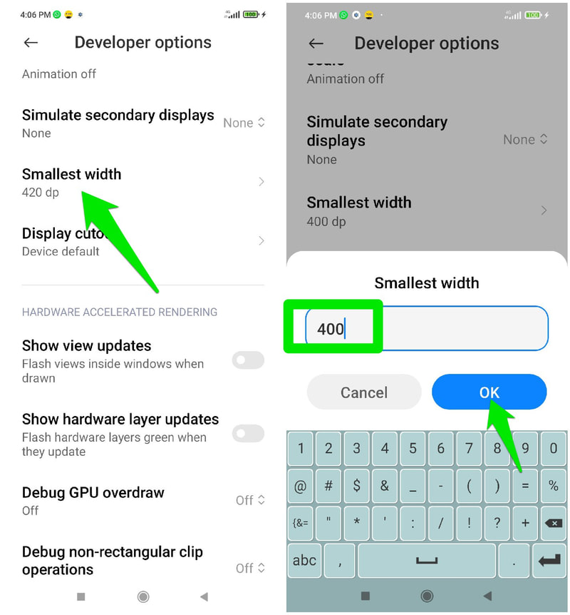 Schimbați rezoluția ecranului
