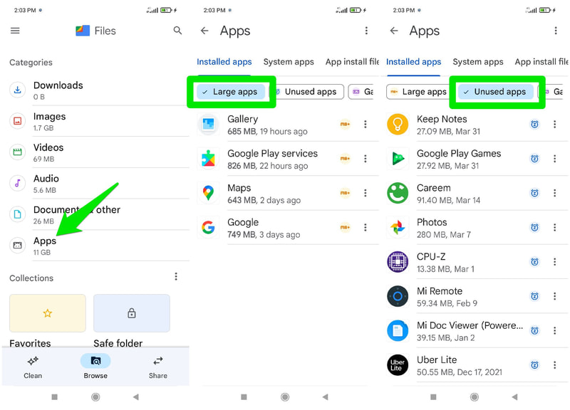 Găsiți date nedorite