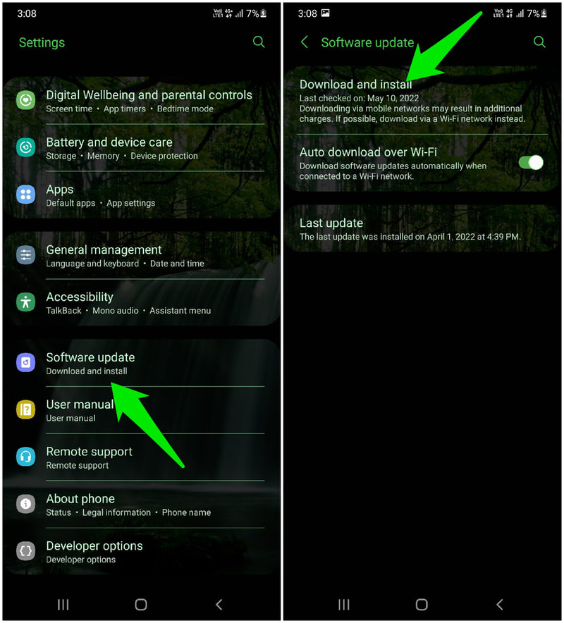 Actualizați software-ul Android