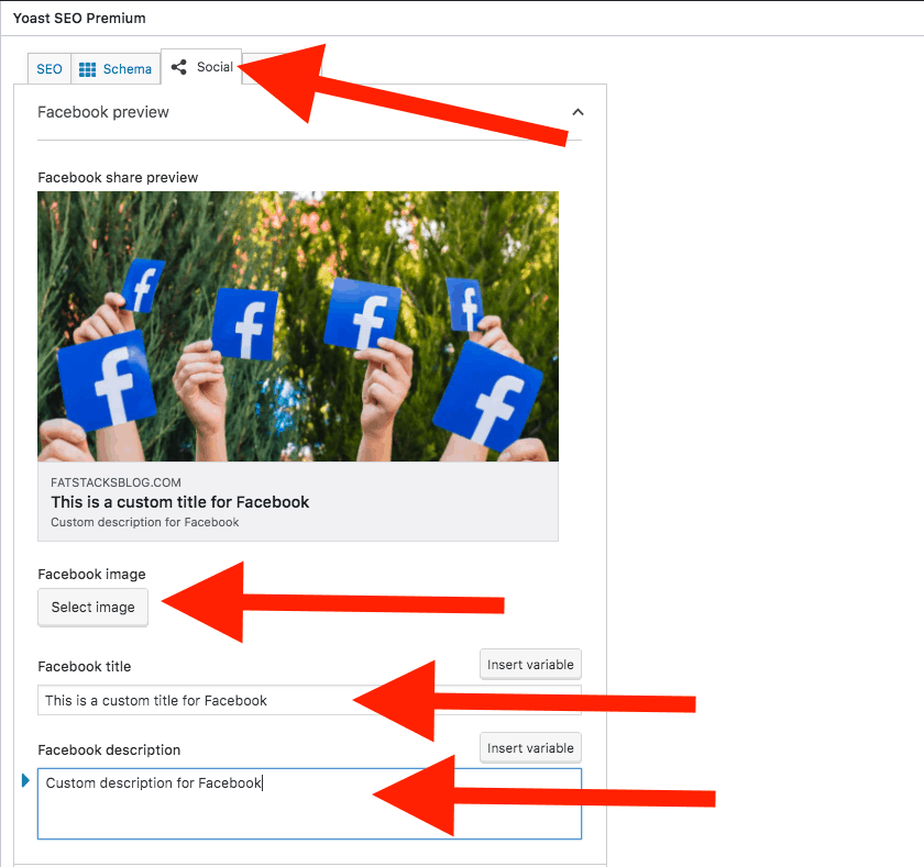 Cum să personalizați titlul și imaginea Facebook de pe site