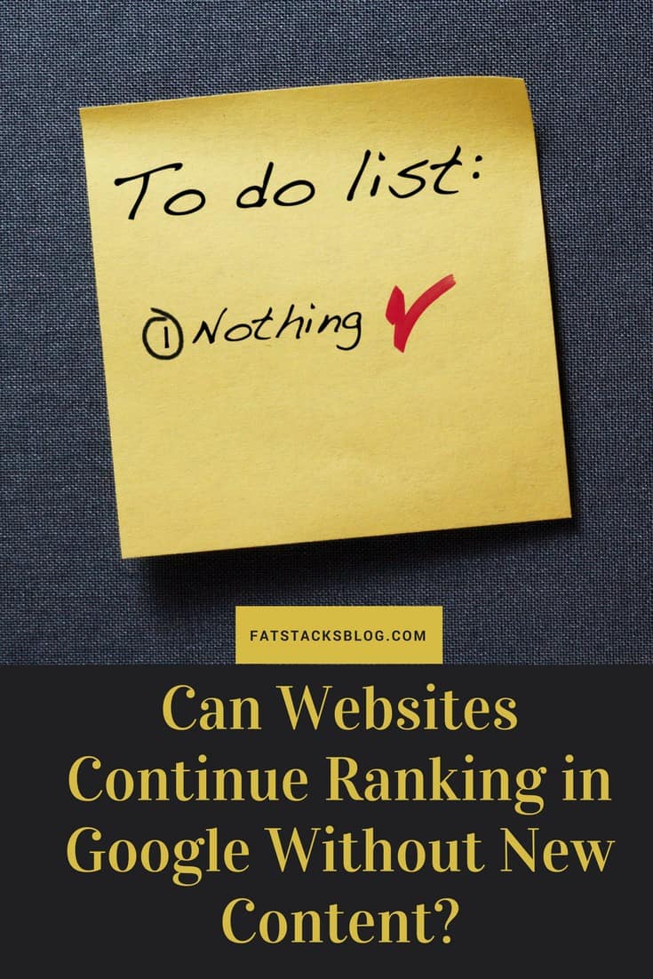 何年も新しいコンテンツを追加することなく、Google でウェブサイトをランク付けする