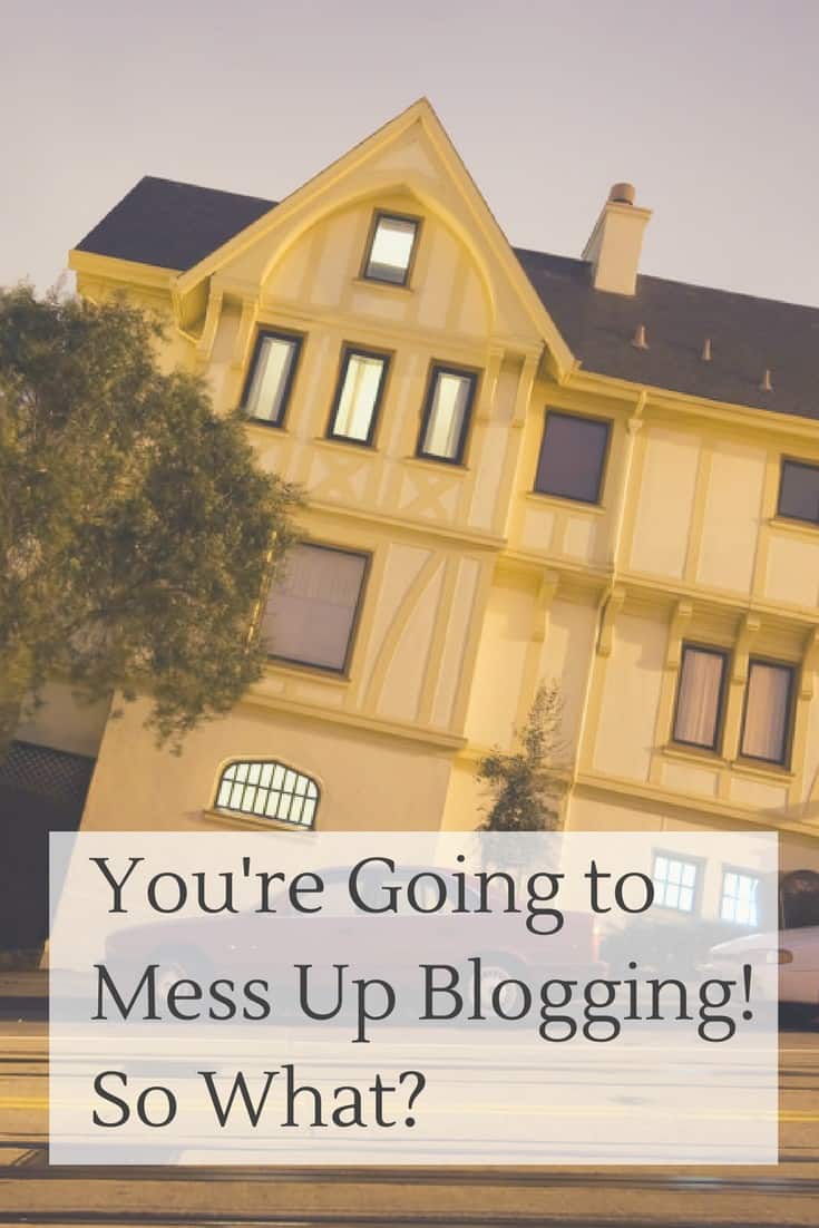 Rumah bengkok sebagai metafora untuk kesalahan blogging