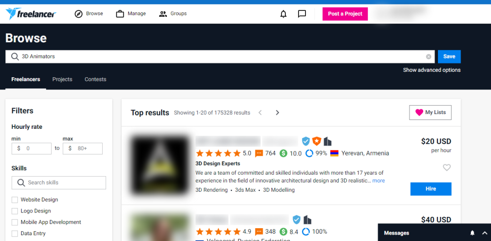 Suchen Sie auf Freiberufler nach Roblox-Künstler und anderen verwandten Begriffen